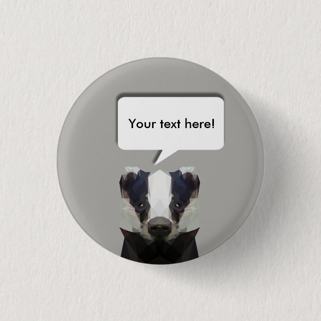 Badge Rond 2,50 Cm Baguette géométrique mignonne (Devant)