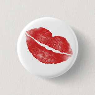 Badge Rond 2,50 Cm Baiser à lèvres