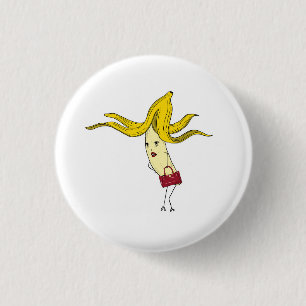 Badge Rond 2,50 Cm Banane glamour, thème banane