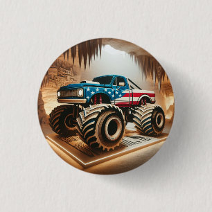 BADGE ROND 2,50 CM BANDE DE CAMION MONSTER