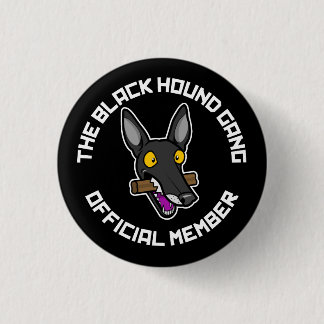 Badge Rond 2,50 Cm Bande noire de chien