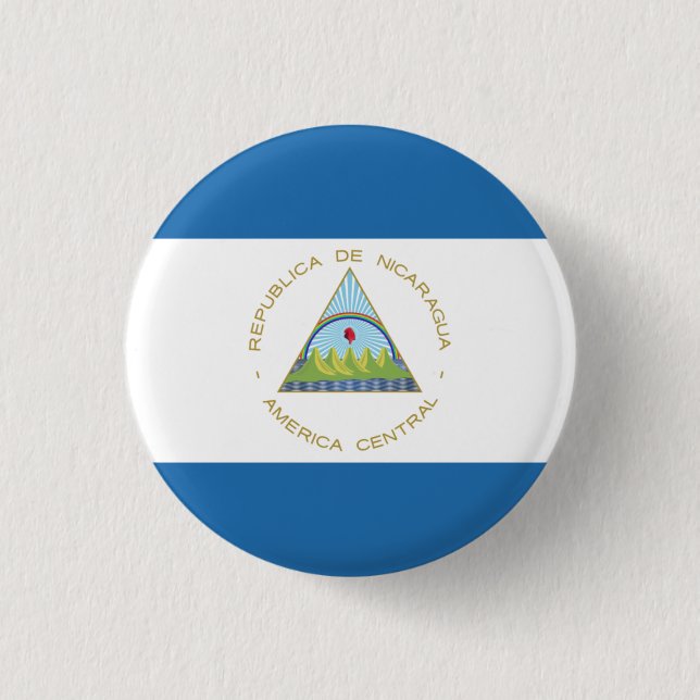 Badge Rond 2,50 Cm Bandera de Nicaragua (Devant)