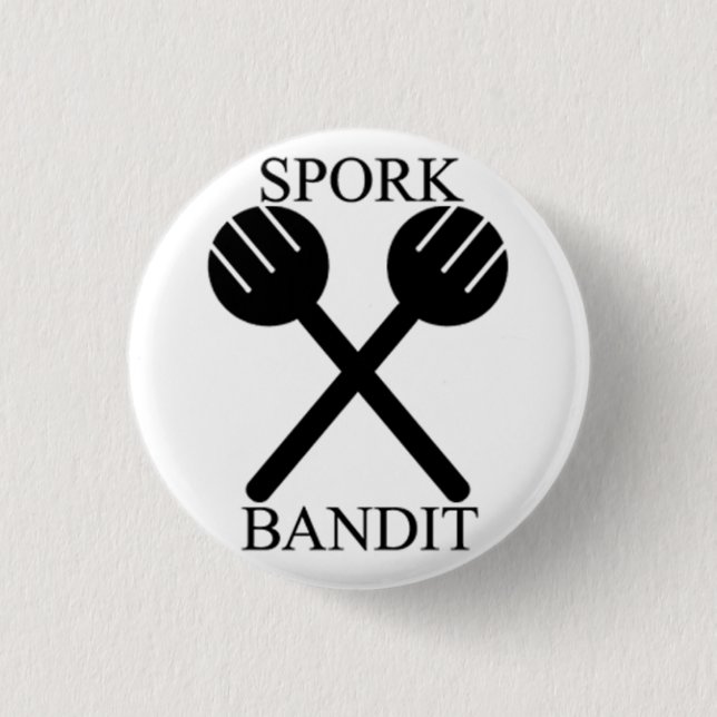 Badge Rond 2,50 Cm Bandit de Spork (Devant)