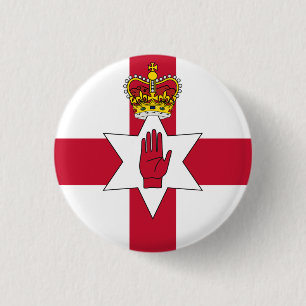 Badge Rond 2,50 Cm Bannière d'Irlande du Nord