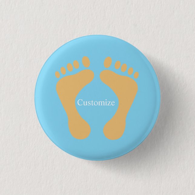 Badge Rond 2,50 Cm Barefoot Beach Bum Thunder_Cove (Devant)