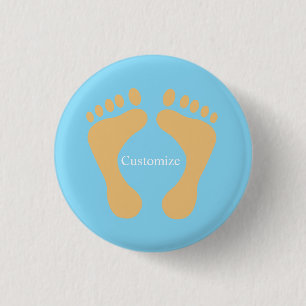 Badge Rond 2,50 Cm Barefoot Beach Bum Thunder_Cove 