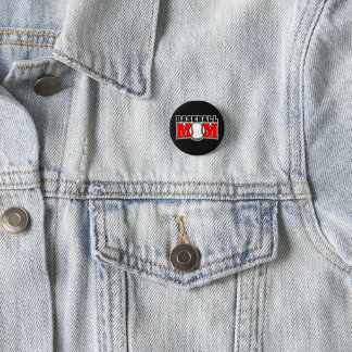 Badge Rond 2,50 Cm Baseball Mom