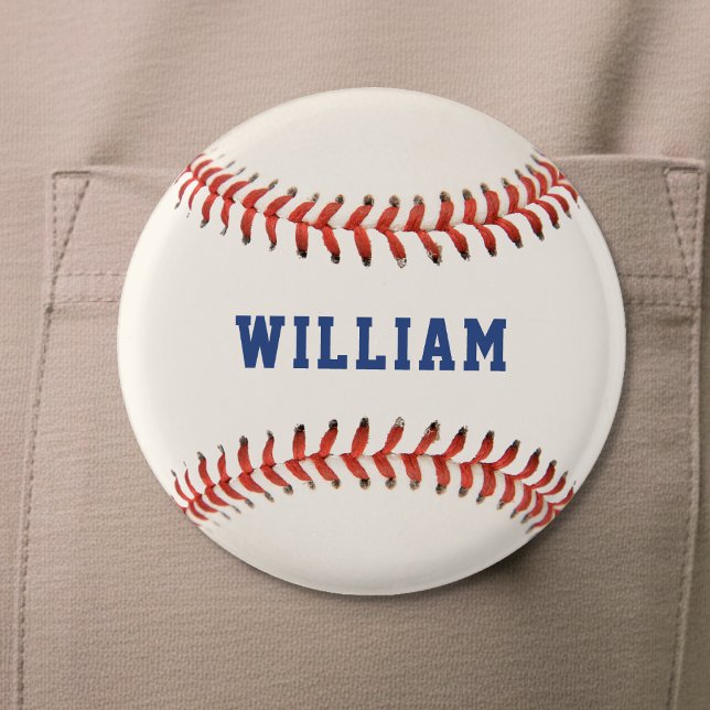 Badge Rond 2,50 Cm Baseball Softball Sport Name (Créateur téléchargé)