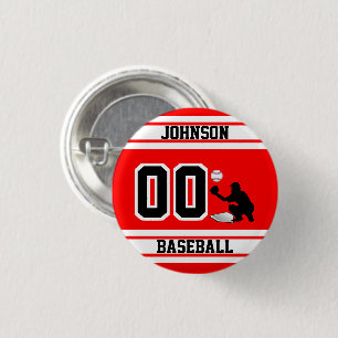 Badge Rond 2,50 Cm Baseball Sport - Catcher - Créez votre propre