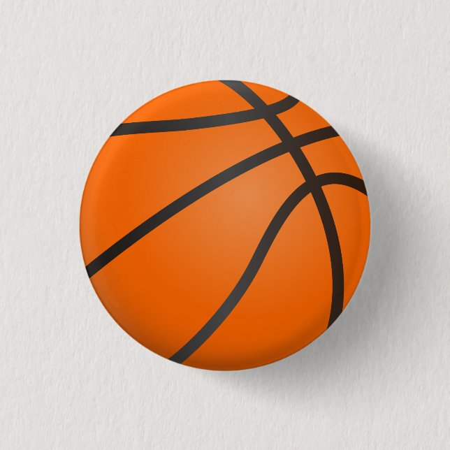Badge Rond 2,50 Cm Basketbal, balsport, sport d'équipe. (Devant)