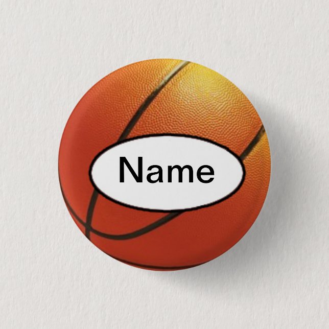 Badge Rond 2,50 Cm basketball with your name on it (Devant)