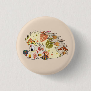 Badge Rond 2,50 Cm Bâton d'automne