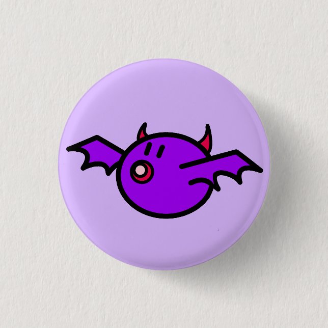Badge Rond 2,50 Cm Batte violette (Devant)