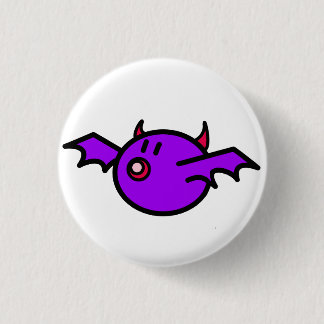 Badge Rond 2,50 Cm Batte violette (arrière - plan blanc)