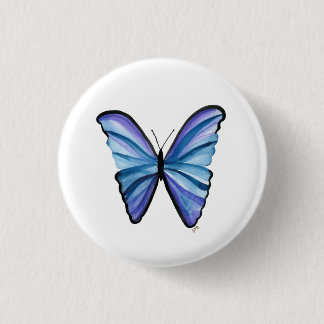 Badge Rond 2,50 Cm Beau bouton papillon, épingle
