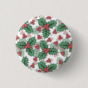 Badge Rond 2,50 Cm Beau Mistletoe Boisson
