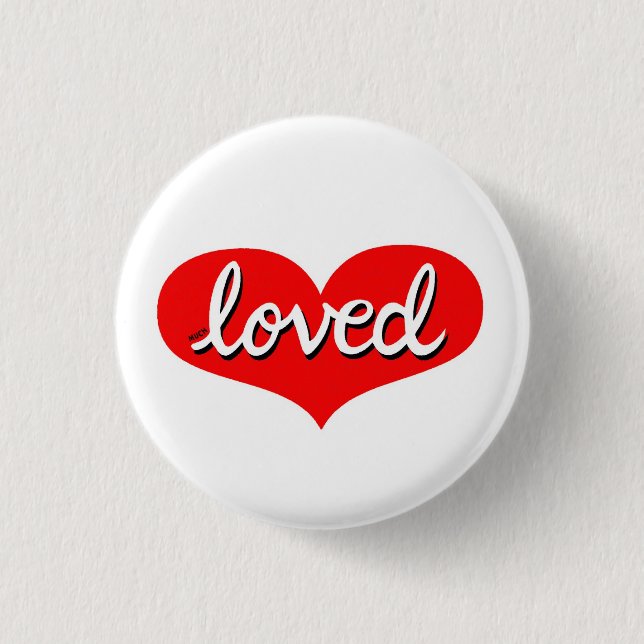Badge Rond 2,50 Cm Beaucoup aimé - Bouton (Devant)