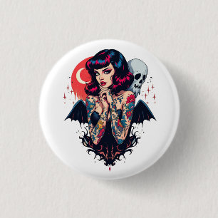 Badge Rond 2,50 Cm Beauté de l'aile de chaume