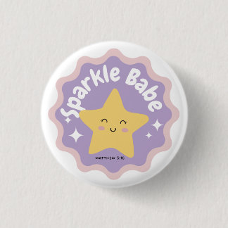 Badge Rond 2,50 Cm bébé étincelant