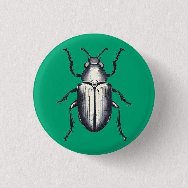Badge Rond 2,50 Cm Beetle (Devant)