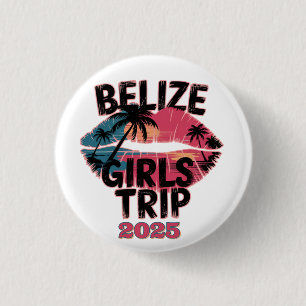 Badge Rond 2,50 Cm Belize Girls Trip Tropical Adventure