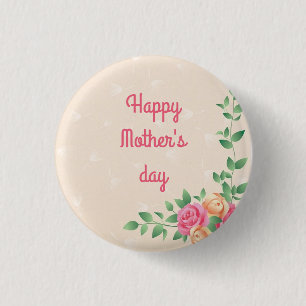Badge Rond 2,50 Cm Belle fête des mères