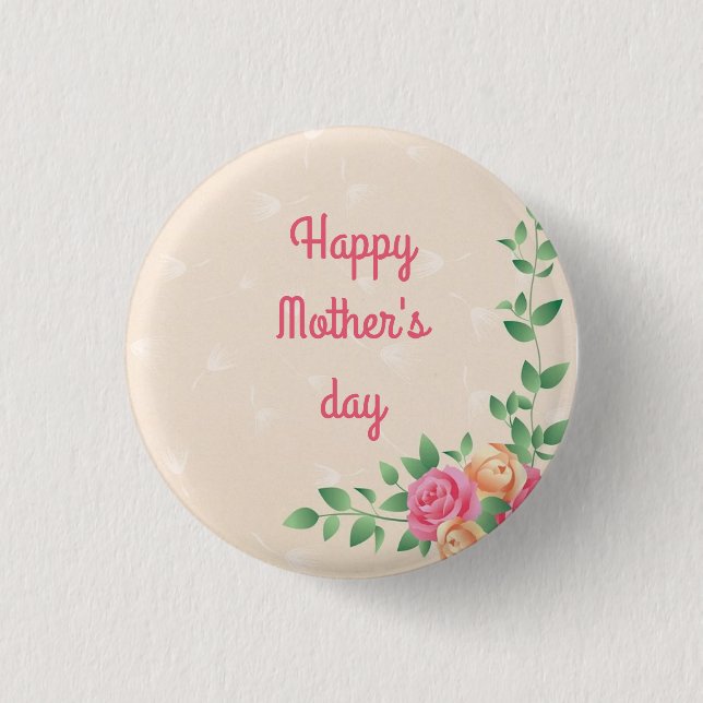 Badge Rond 2,50 Cm Belle fête des mères (Devant)