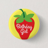 Berry 1er Anniversaire mignonne fraise colorée Mod
