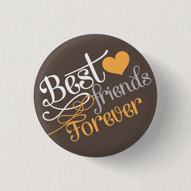 Badge Rond 2,50 Cm BFF - Meilleurs amis de mode pour toujours (Devant)