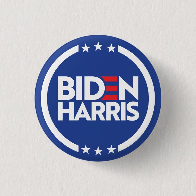 Badge Rond 2,50 Cm Biden Harris (Devant)