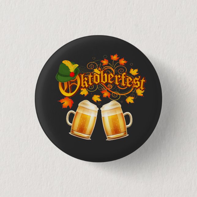 Badge Rond 2,50 Cm Bière Oktoberfest (Devant)