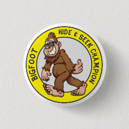 Badge Rond 2,50 Cm Bigfoot | Bouton Sasquatch (modifiable)