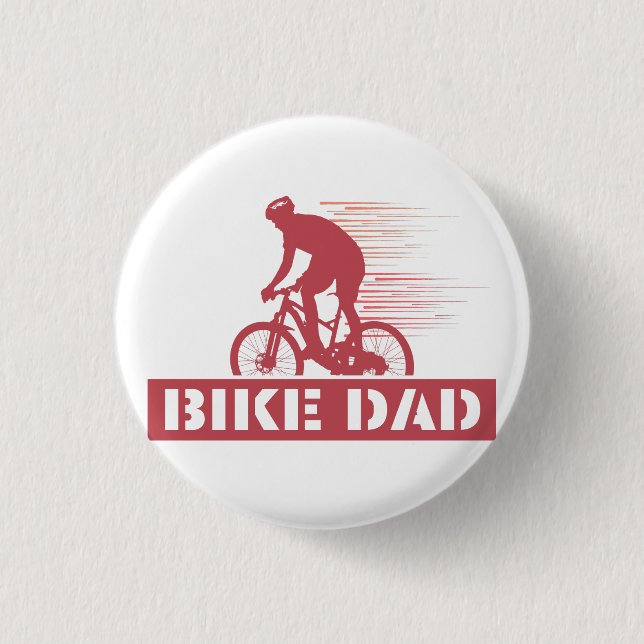 Badge Rond 2,50 Cm Bike Papa (Devant)