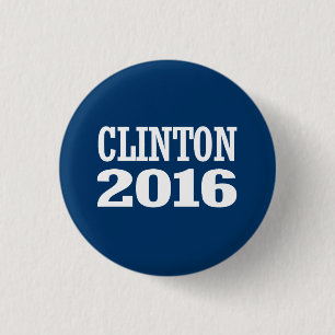 BADGE ROND 2,50 CM BILL CLINTON 2016