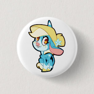 Badge Rond 2,50 Cm Billie sur un bouton