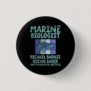 Badge Rond 2,50 Cm Biologiste marin Biologie marine