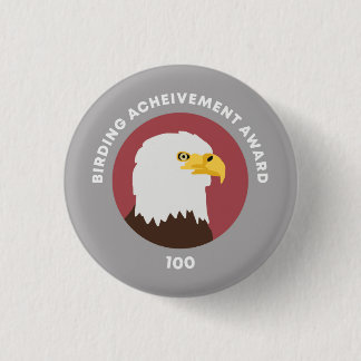 Badge Rond 2,50 Cm Birding Achievement Award 100
