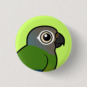 Badge Rond 2,50 Cm Birdorable Sombre-a dirigé Conure