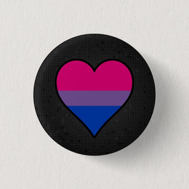 Badge Rond 2,50 Cm Bisexuality flag black button (Devant)
