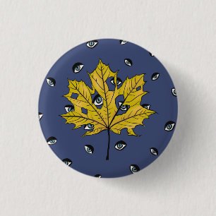 Badge Rond 2,50 Cm Bizarre Déplaisant d'Halloween