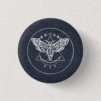 Badge Rond 2,50 Cm Black Moon Sigil