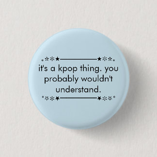 Badge Rond 2,50 Cm Blue Cute Ado esthétique Kpop