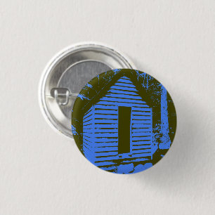 Badge Rond 2,50 Cm Blue Ely's Mill
