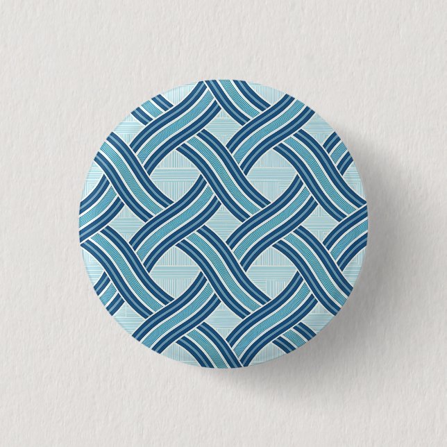Badge Rond 2,50 Cm Blue Lines Pattern (Devant)