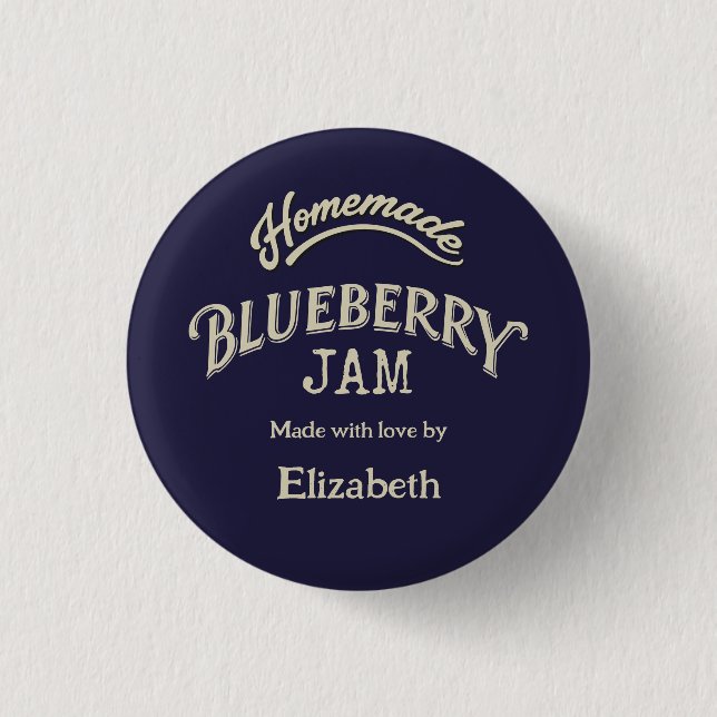 Badge Rond 2,50 Cm Blueberry Jam (Devant)