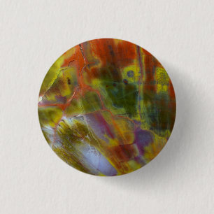 Badge Rond 2,50 Cm Bois pétrifié arc-en-ciel