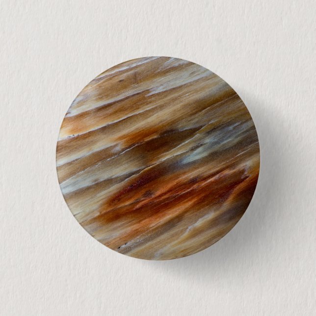 Badge Rond 2,50 Cm Bois pétrifié déchiqueté (Devant)