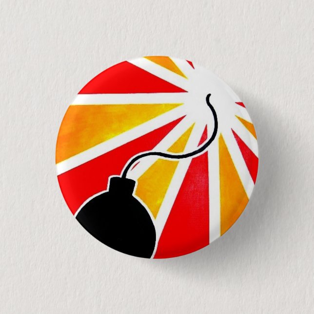 Badge Rond 2,50 Cm bombe de mouche (Devant)