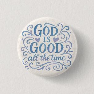 Badge Rond 2,50 Cm Bon Typographie est Bon Fantaisiste