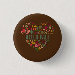 Badge Rond 2,50 Cm Bonjour Art d'Automne
